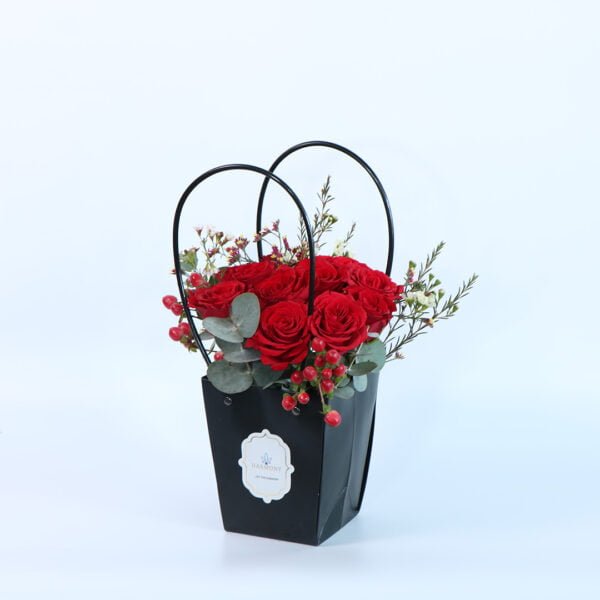 Modern Love box of flowers