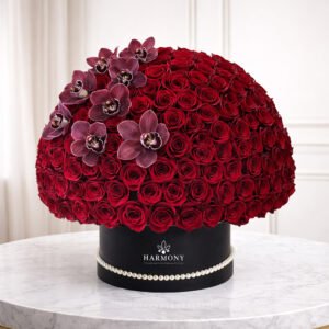 Blushing Beauty Box of flowers