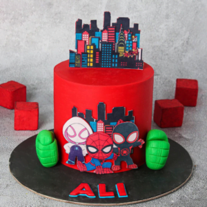 Spiderman's Superhero Cake